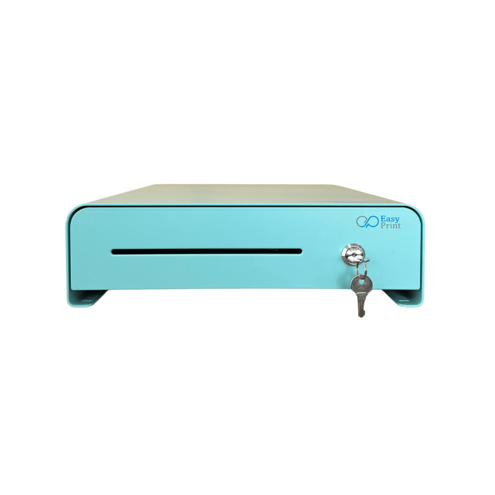 ลิ้นชักเก็บเงิน EASYPRINT รุ่น CD-335 สีเขียว 4 ช่องธนบัตรขนาดใหญ่ 4 ช่องเหรียญ RJ11 12/24V_0